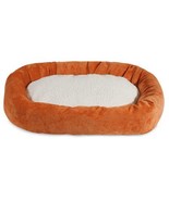 MajesticPet 788995542520 32 in. Villa Sherpa Donut Pet Bed  Orange - $78.74