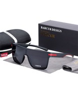 Oversized Polarized Sunglasses Men Square Sun glasses Driving Googles ga... - £27.68 GBP