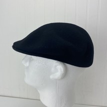 Vintage KANGOL Cabbie Cap Black 100% Virgin Wool Made in England Size Me... - £23.63 GBP