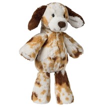 Mary Meyer Marshmallow Zoo Stuffed Animal Soft Toy 13&quot; S&#39;Mores Puppy White Brown - £13.97 GBP