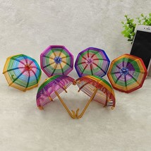 Mini metal umbrella statue sculpture decor, Office desk accessories, Des... - $30.00