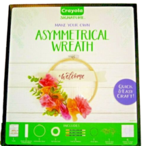 Crayola Signature Make Your Own Quick &amp; Easy Craft Asymmetrical Wreath Kit - £7.76 GBP