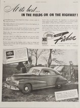 1942 Print Ad &#39;42 Pontiac Streamline Sedan Coupe on Farm GM Body by Fisher - £17.76 GBP