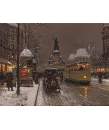 Art Giclee Printed Oil Painting Print Picture Paris street scene Home De... - $11.67 CAD+
