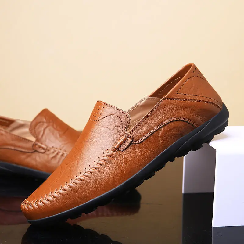 Men casual shoes fashion men pu leather men loafers moccasins slip on men s flats male thumb200