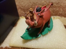 PUMBAA & TIMON Lion King Disney Grolier Christmas President's Edition Ornament  - $22.04