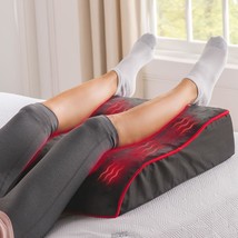 Hammacher Pain Relieving LED Light therapy Heated Leg Rest Sloped Heat Pillow - £56.34 GBP