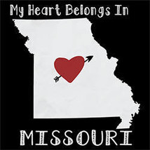 missouri hoodies | state hoodie | hooded MY HEART belongs in  hoodie swe... - $24.99
