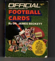 1988 Official Price Guide to Football Cards by Dr James Beckett - $9.89