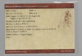 Halfling Sneak - Dungeons & Dragons Character Card - 2005 - Wizards of the Coast - $2.16