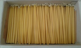 Greek Church Natural Beeswax Lot of 23 50 110 240 650 1000 2000 Candles 9&quot; 23cm  - £14.20 GBP+