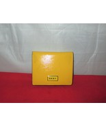 DKNY Gigi Leather Flat Wallet $88 Yellow  -  #3198 - $47.37 CAD