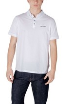 Armani Exchange Men Polo White Designer Shirt Logo 2025 Collection - $1,291.83 MXN