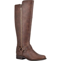 G by Guess Women Knee High Riding Boots Harlea Size US 7M Brown Faux Leather - £30.20 GBP