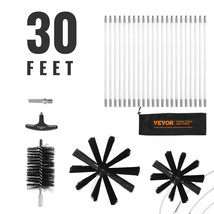 VEVOR 30 FT Dryer Vent Duct Cleaning Brush Kit Lint Remover w/ 3 Flexibl... - $33.99