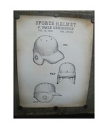 Quality Reproduction Of Original Baseball Sports Helmet Patent Print 20&quot;... - £19.46 GBP