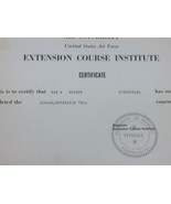 Vintage United States Air Force 1967 University Ext Course Certificate 2... - £11.78 GBP
