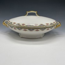 T&amp;V Limoges France Floral Covered Vegetable Serving Bowl - $47.45