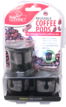 Handy Gourmet Reusable Coffee Pods Fill W/ Coffee Or Tea BPA Free - W/Scoop - £6.84 GBP