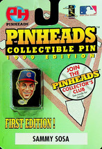 Pinheads Collectible Pin - Sammy Sosa - (1999 ed.) Original Unopened Package - £6.02 GBP