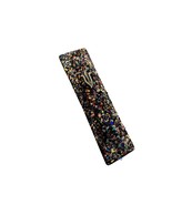 Sparkling Black Crushed Jewels Mezuzah Gift Box and Non Kosher Scroll In... - £30.76 GBP