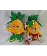 Dole Pineapple Plush Boy Girl Hawaii Aloha Lei Sundara Industries Sample... - $32.95