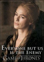 Game of Thrones Cersei Everyone But Us Is The Enemy Photo Image Fridge M... - £3.13 GBP