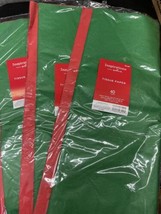 3X RED &amp; Green Gift TISSUE Paper Wrap Holiday 120 Sheets HALLMARK  20&quot; x... - £7.56 GBP