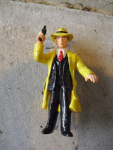 1990s Applause Vinyl Dick Tracy with Gun Figurine 4&quot; Tall - £11.65 GBP