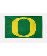 Oregon Ducks Green Background Team Logo Flag 3x5 - $34.19 CAD