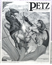PETZ Beauties &amp; Their Beast Larson &amp; Fastner 6 Fantasy / Pinup  Art Prints - £32.04 GBP
