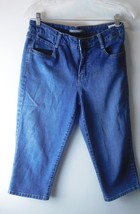 BandolinoBlu Women&#39;s Capri Jeans Size 8 Cotton Blend Straight Leg 5 Pocket - $15.99