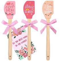 Mother&#39;S Day Baking Gift Silicone Spatula Mother 3Pcs Kitchen Utensil Idea I Lov - £20.77 GBP