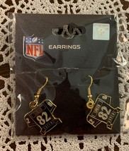 NFL Baltimore Ravens 2012 Number 82 Torrey Smith Dangle Earrings  Brand New - $10.88