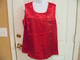 Fashion Bug Red Sleeveless Blouse Size 14/16W  Women&#39;s EUC - £12.23 GBP