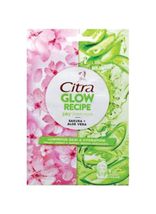 Citra Glow Recipe Juicy Sheet Mask Sakura + Aloe Vera, 25 gram (Pack of 3) - £18.91 GBP