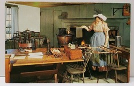 Fitch House Old Sturbridge Village Candle Making Williamsburg Va Postcard A6 - £3.15 GBP