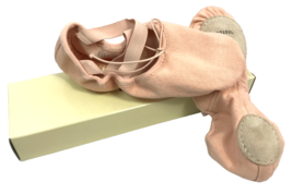 Bloch S0282L Zenith Canvas Split-Sole Pink Ballet Shoes Child&#39;s Size 2.5... - £9.82 GBP