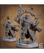 3D Printed Artisan Guild Battlemage Matija Vanguard Fighters Set 28mm 32mm - $9.80 - $14.75