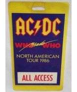 AC/DC / ANGUS YOUNG - ORIGINAL VINTAGE 1986 TOUR CONCERT LAMINATE BACKST... - £15.02 GBP