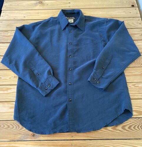 Primary image for Columbia XCO Men’s Long Sleeve ButtonSleeve Button Up Shirt Size M Blue L1
