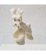 Scottie Dog Figurine White Dog with Basket Small Trinket Ring Holder - £6.41 GBP