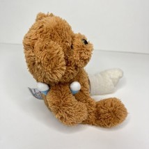 Gund Feel Better Stuffed Animal Bear Cast with Crutches Brown Plush 6&quot; - £14.49 GBP