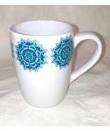 Coffee Mug Tea Cup Royal Norfolk  Geometric  Blue &amp; Green  12 oz - $232.20 MXN