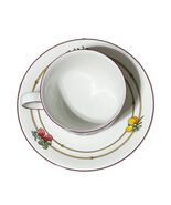 Villeroy &amp; Boch &quot;Mon Jardin&quot; Vitro-Porcelain Fruit Design Teacup &amp; Sauce... - $523.51 MXN