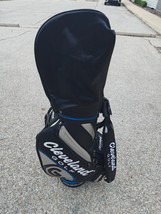 Cleveland 6 Divider Golf Cart Staff Bag w Raincover CG17 Black/Blue - $3,153.89 MXN
