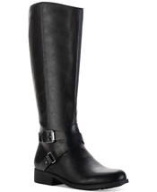 Style &amp; Co Womens Marliee Riding Boots,Black,5 M - £52.22 GBP