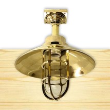 Pendant lights lantern in brass hurricane Nautical Vintage Style - £104.95 GBP