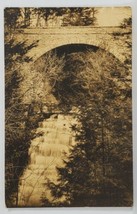 Ithaca NY Cornell Uni Entrance Bridge &amp; Falls to Campus 1931 Sephia Post... - $5.95
