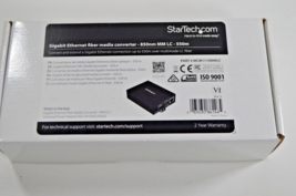 StarTech 850nm Gigabit Ethernet Fiber Media Converter MCM1110MMLC - £28.77 GBP